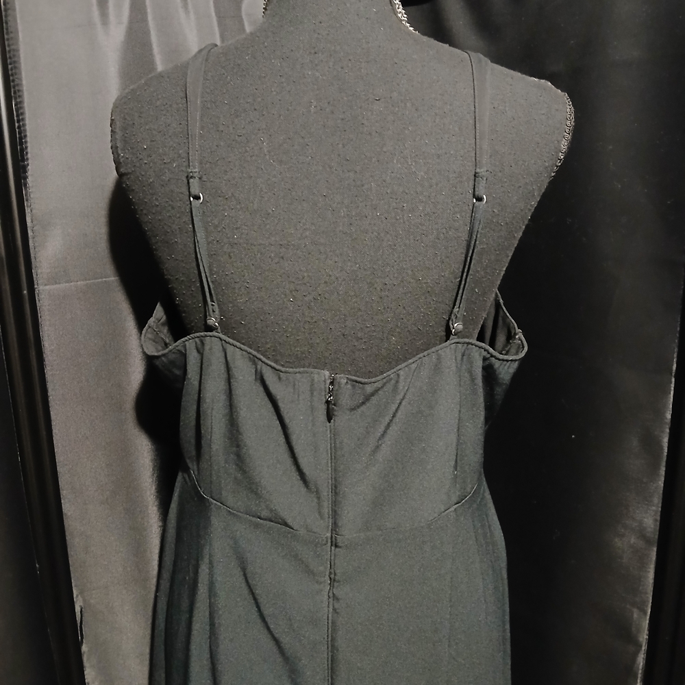Abercrombie & Fitch Black Cutout Dress Women's Size Large Sleeveless Goth - Picture 8 of 10